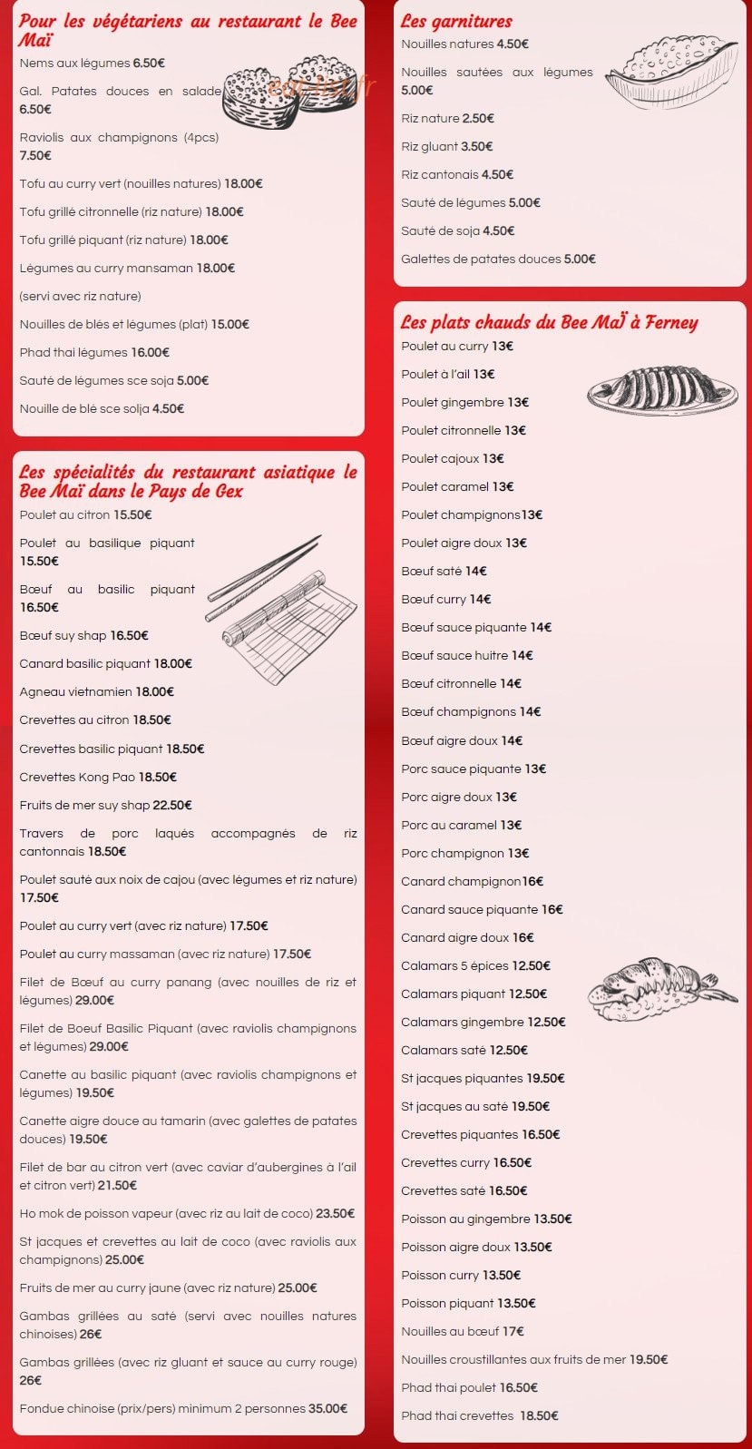 Le Bee Mai — carte page 2