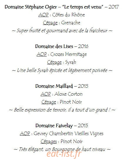 Ô Bistrot Vigniodé — carte page 5