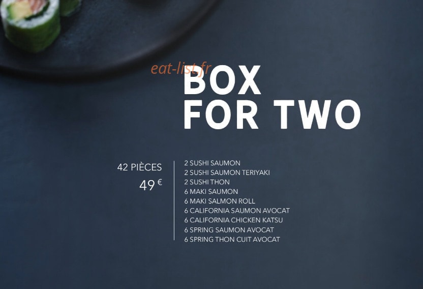 Sushi Shop — carte page 13
