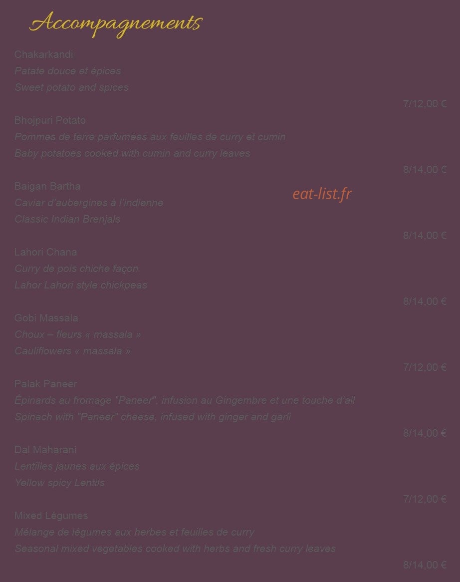 Junoon Curry & Grill — carte page 3