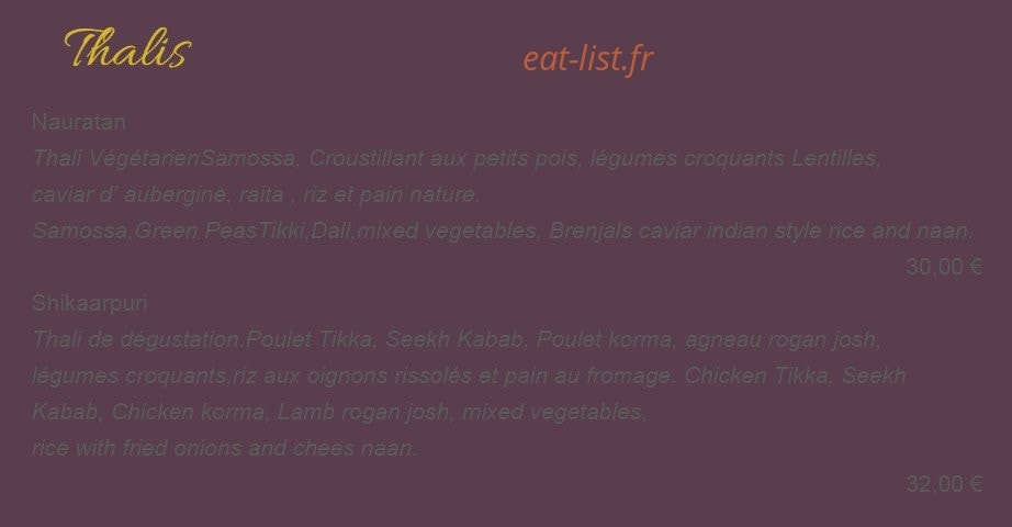Junoon Curry & Grill — carte page 7