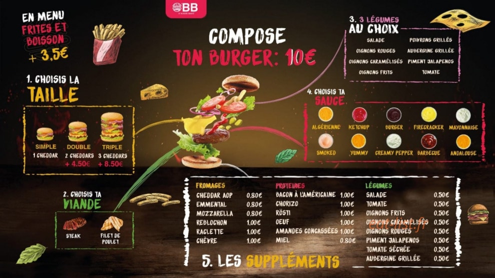 O'Burger Braizé — carte page 3