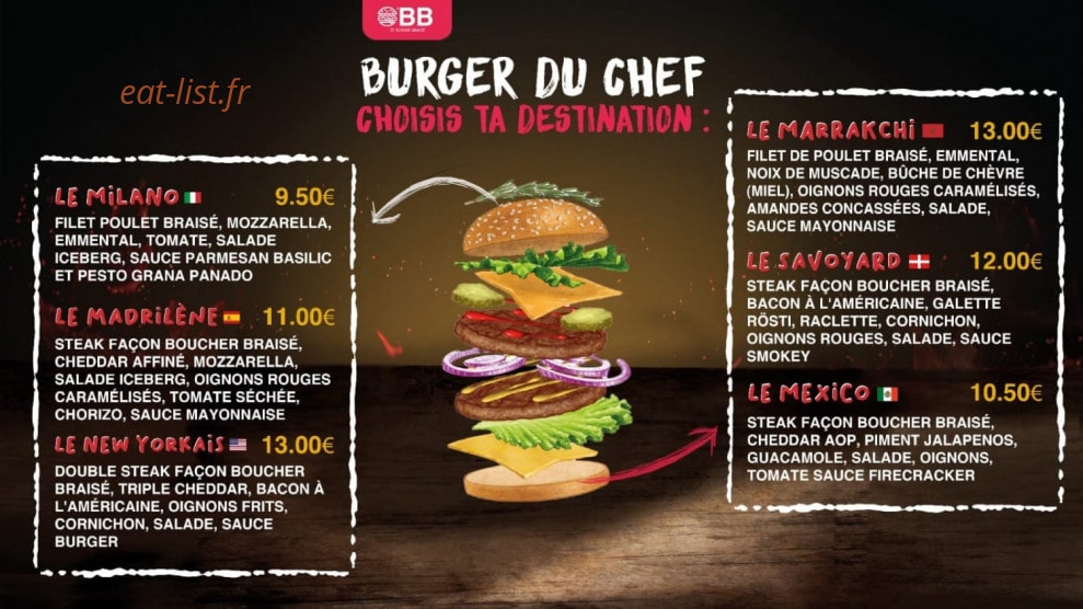 O'Burger Braizé — carte page 2