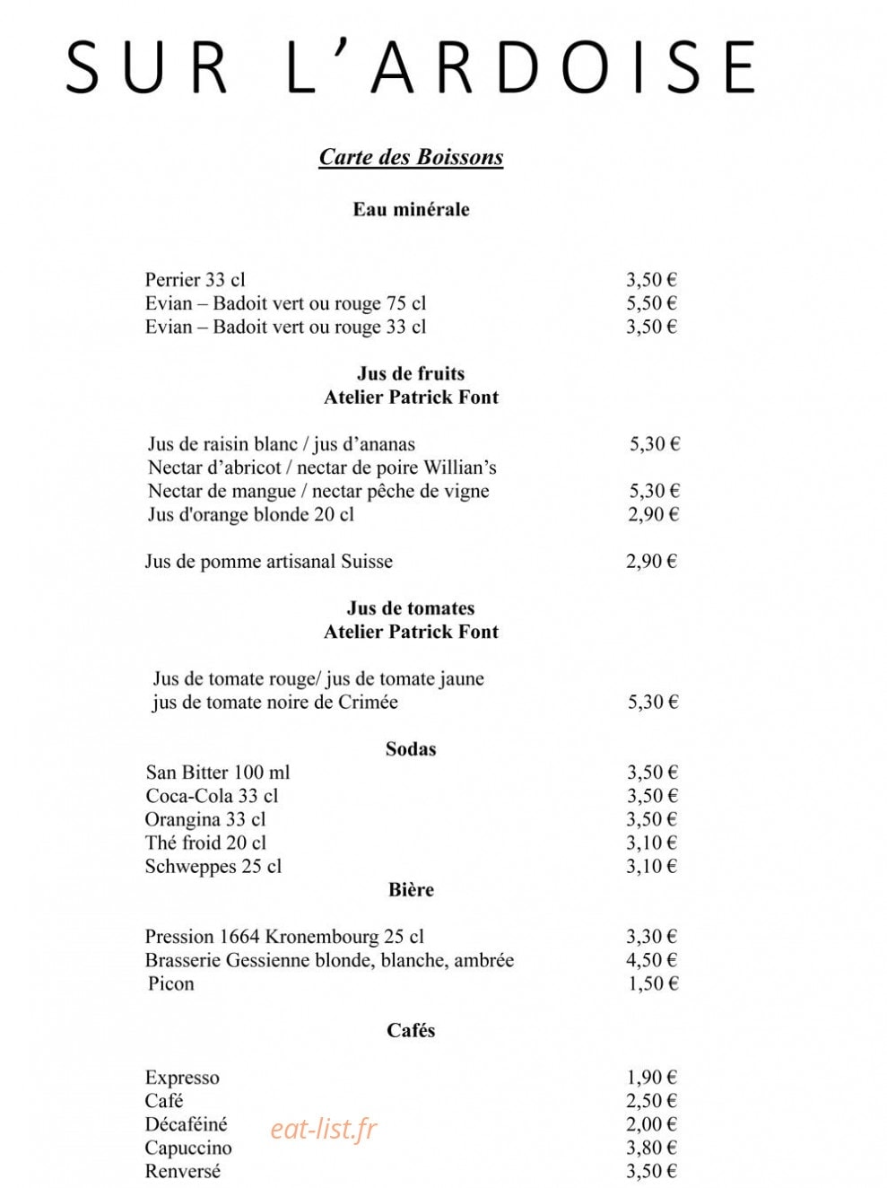 Sur L'Ardoise — carte page 9