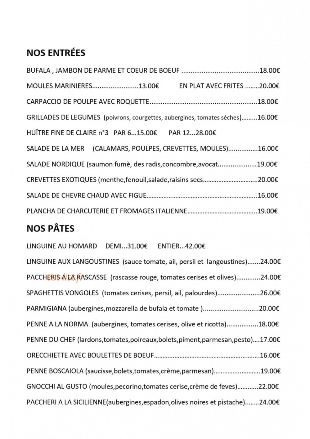 Il Gusto — carte page 2