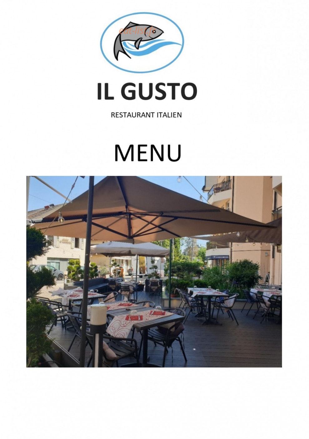Il Gusto — carte page 1