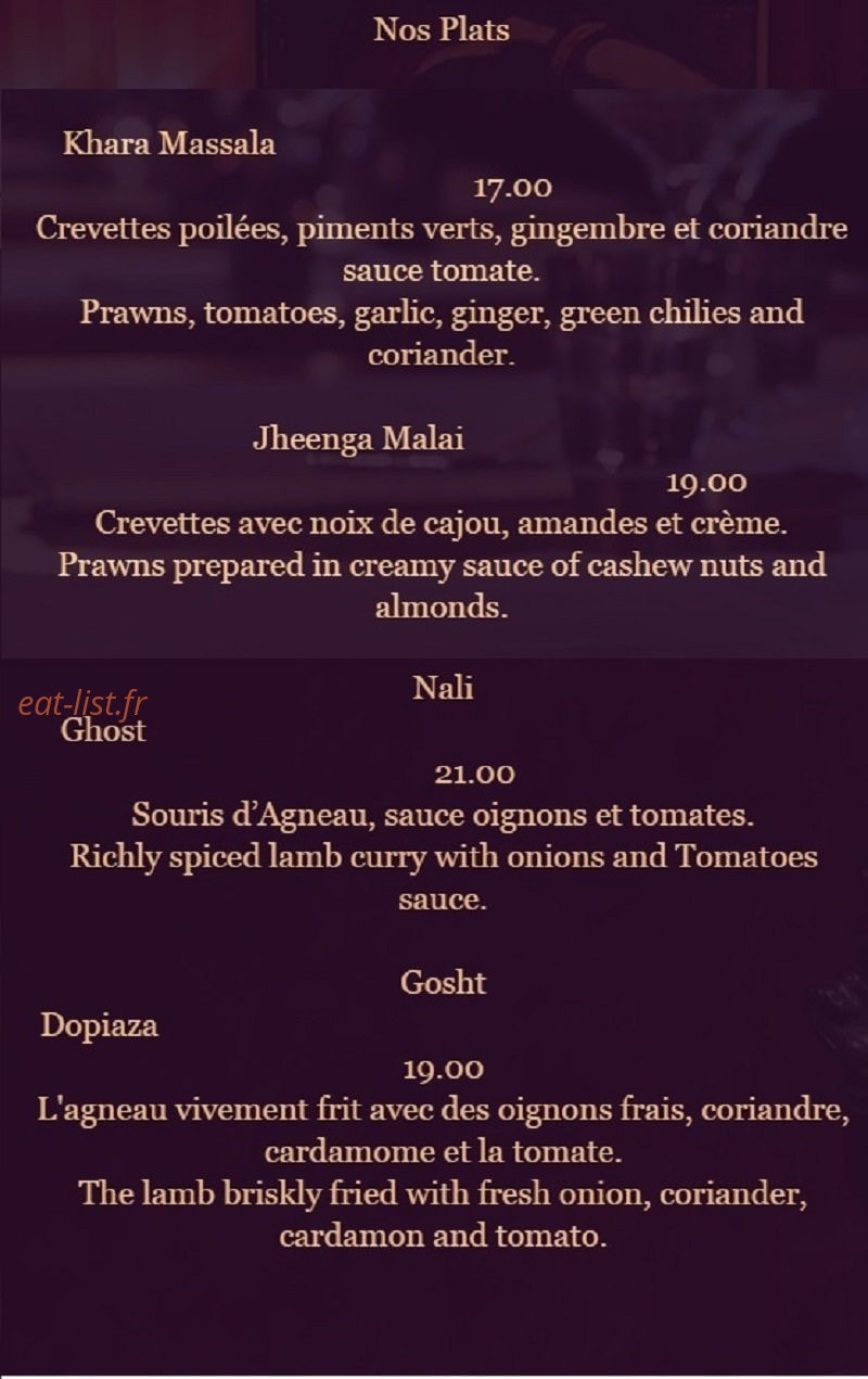 Karishma — carte page 4
