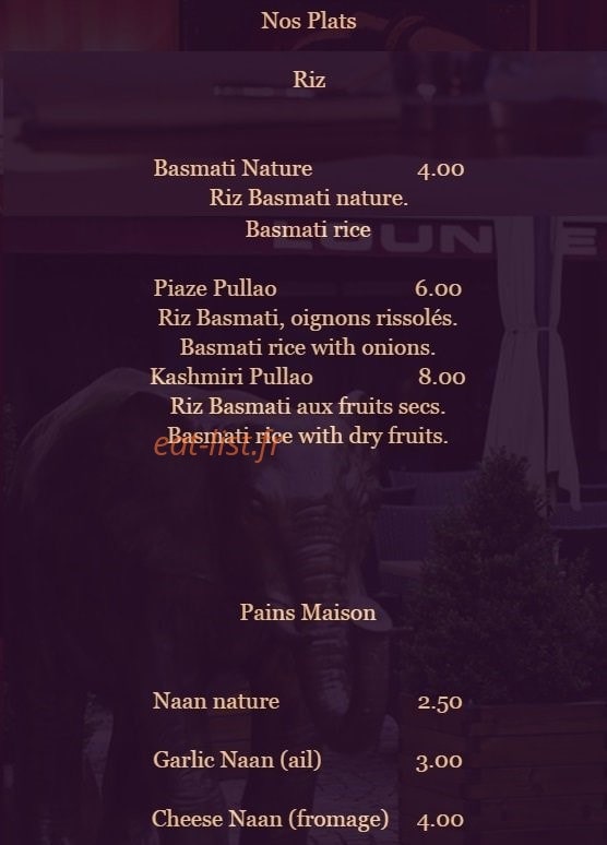 Karishma — carte page 6