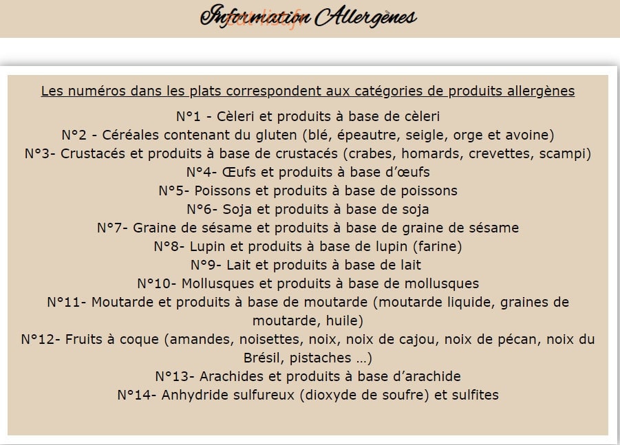 La Suite — carte page 1