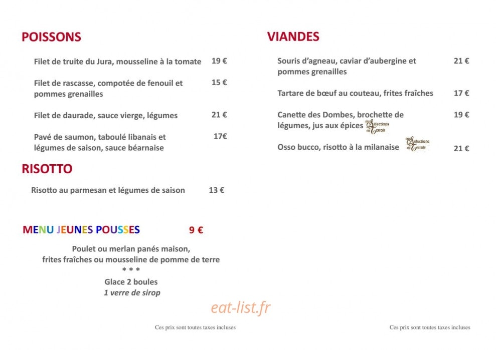 La Terrasse Fleurie — carte page 2