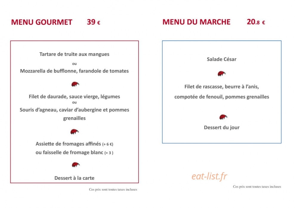 La Terrasse Fleurie — carte page 4