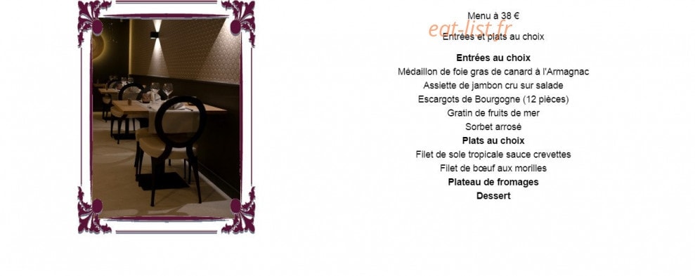 La Truite — carte page 3