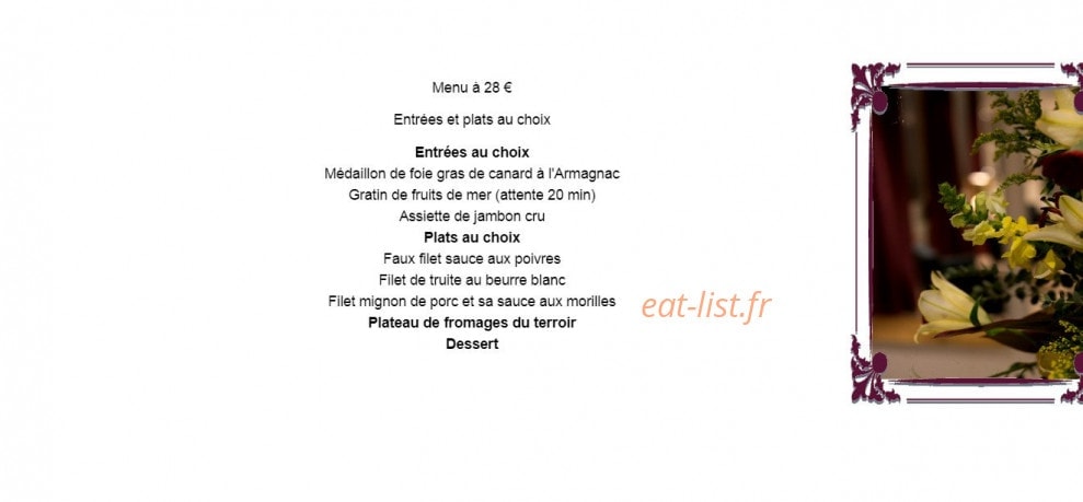 La Truite — carte page 2
