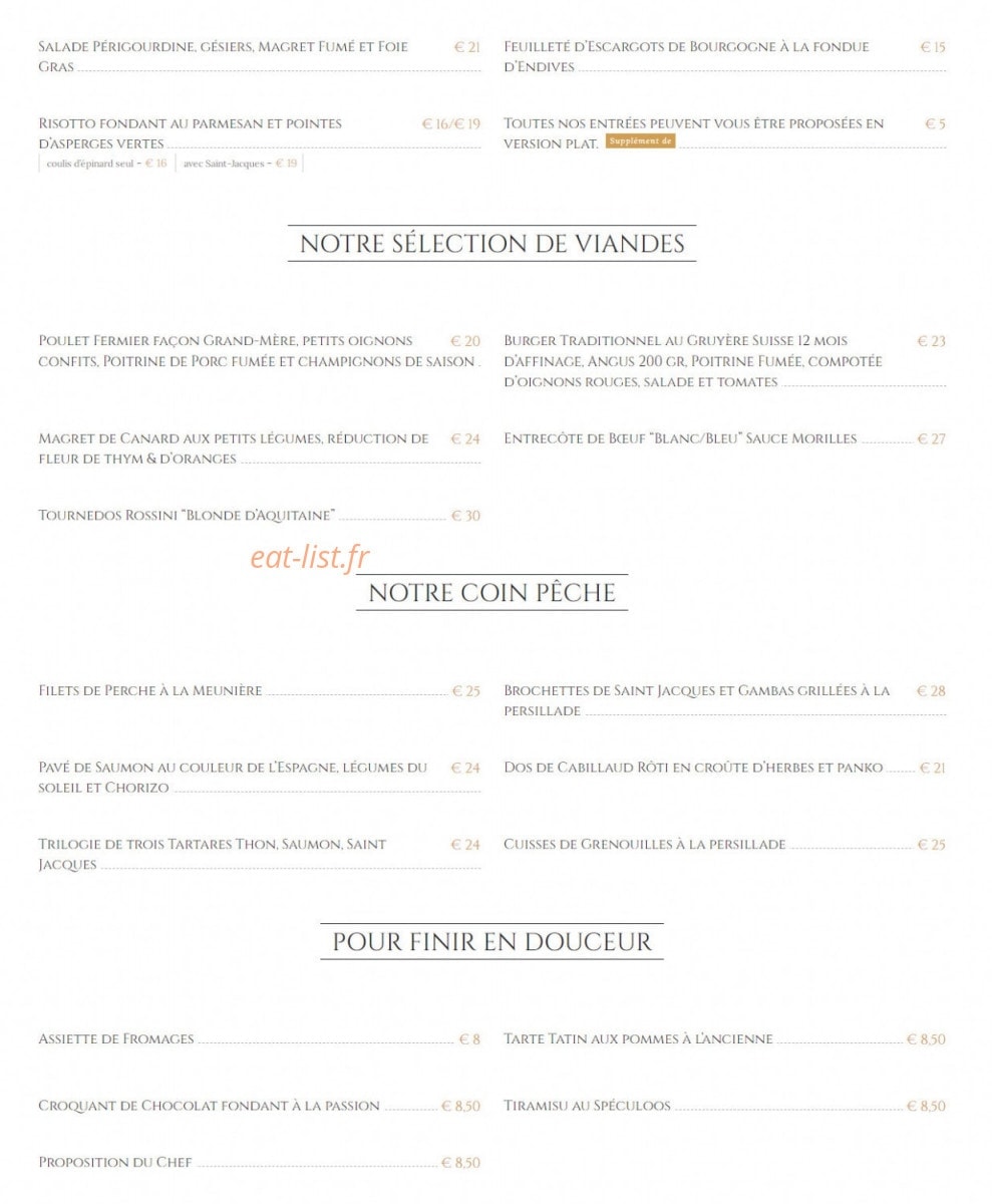 Le Bon Accueil — carte page 1