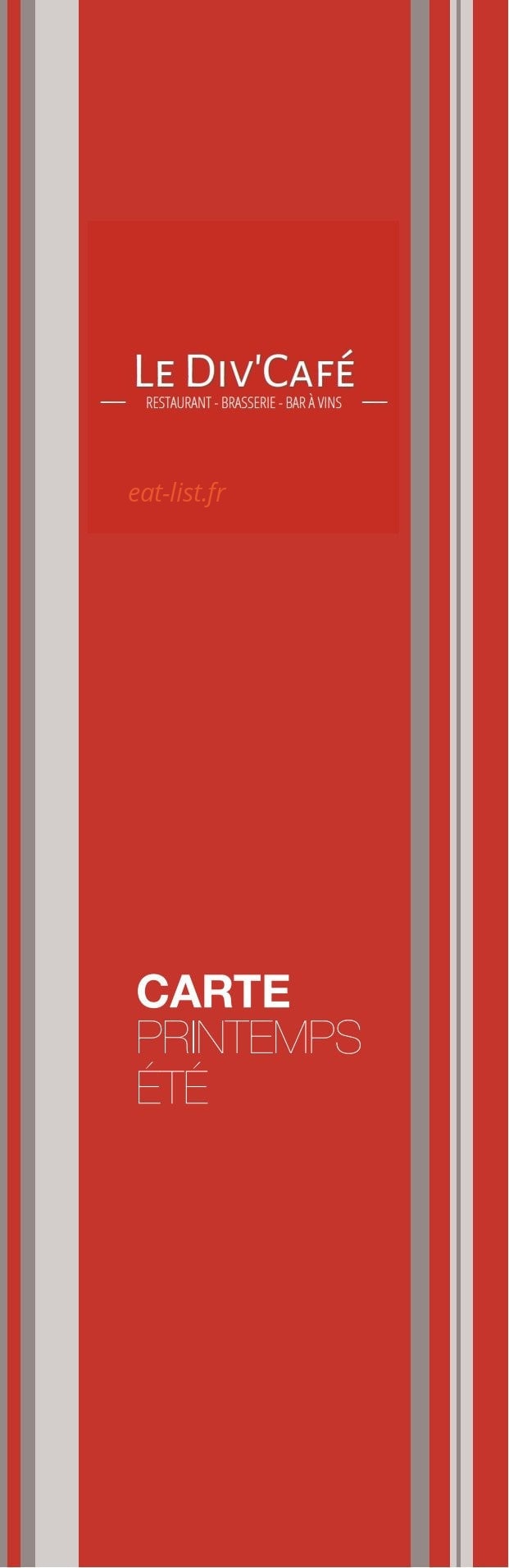 Le div ' café — carte page 1
