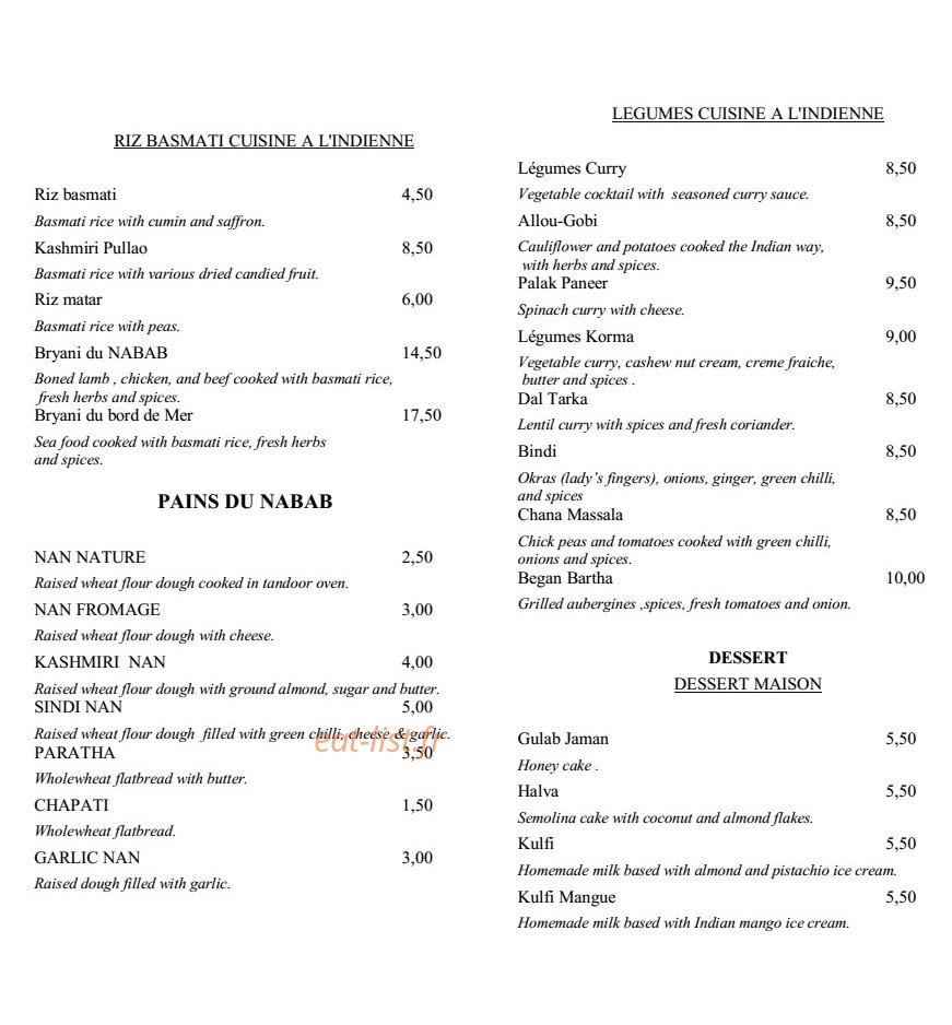 Le Nabab — carte page 2