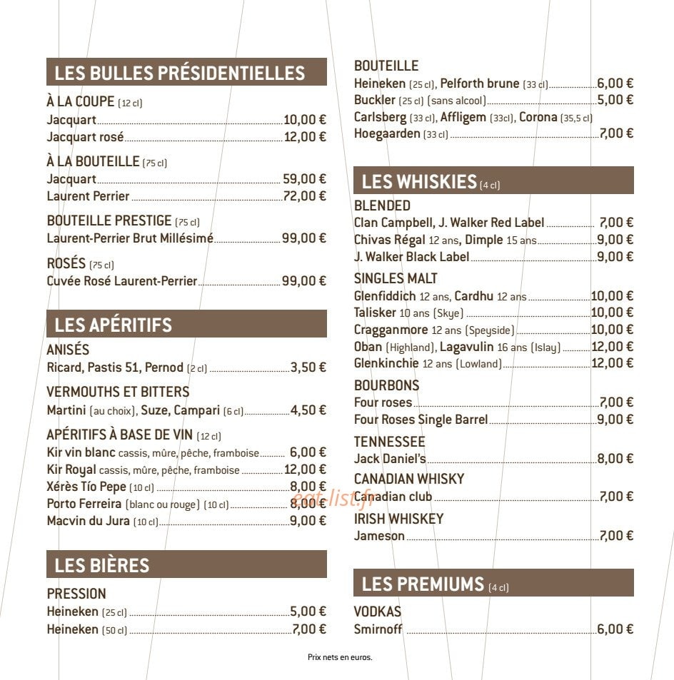 Les Présidents — carte page 7