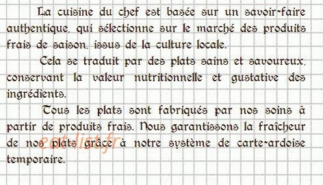 Auberge d'Oncieu — carte page 2