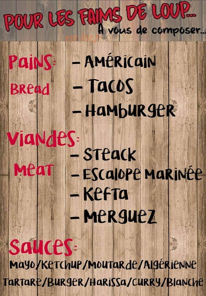 Snack Le Miam's — carte page 3