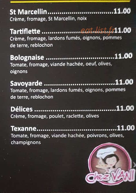 Chez Vani — carte page 4