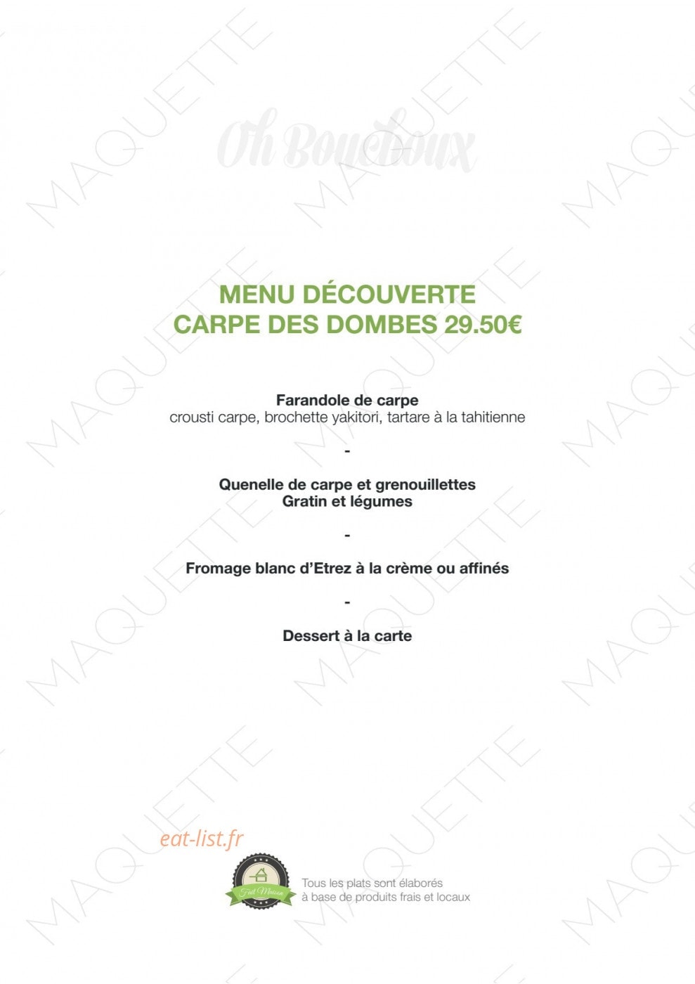 Oh bouchoux — carte page 5