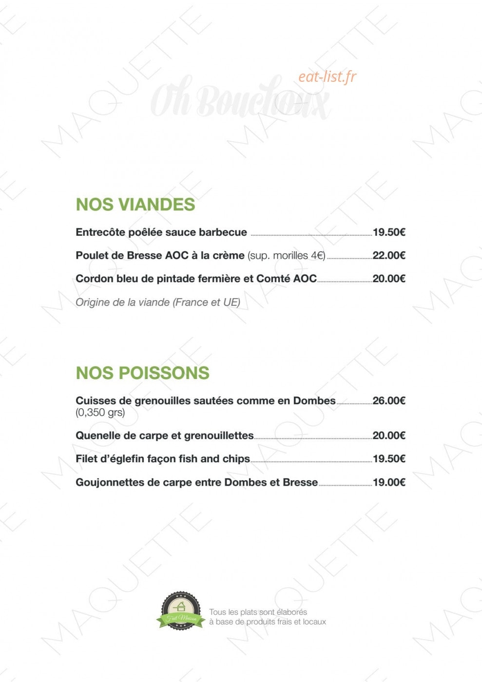 Oh bouchoux — carte page 3