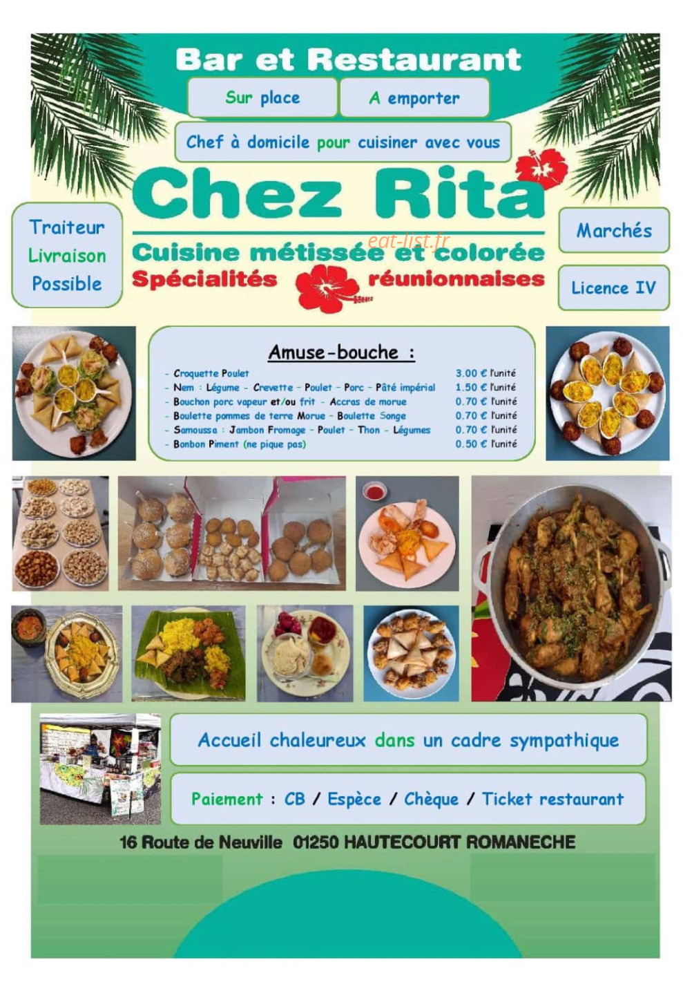 Chez Rita — carte page 4