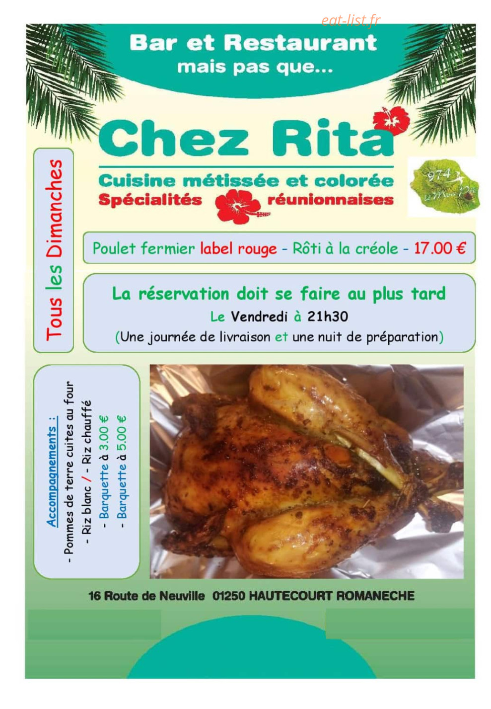 Chez Rita — carte page 3