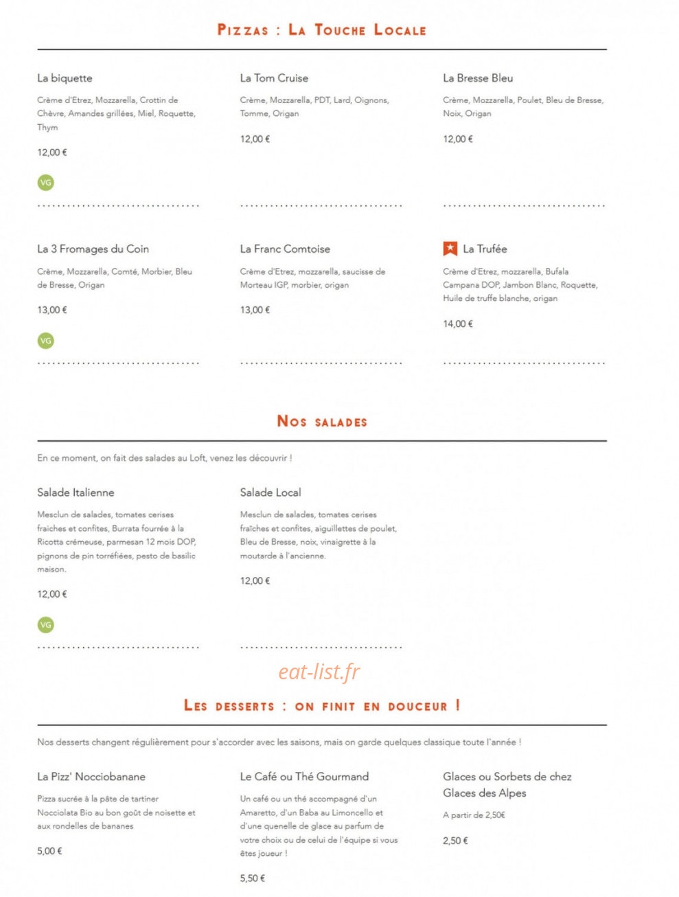 Le Loft — carte page 2