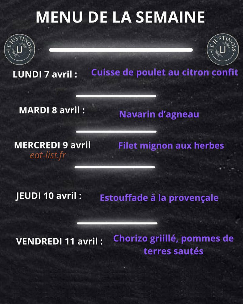 Le Justinois — carte page 1