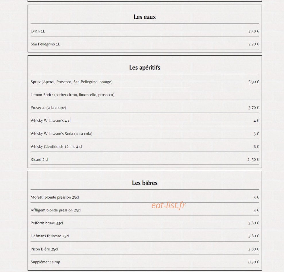 Aux 2 Délices — carte page 6