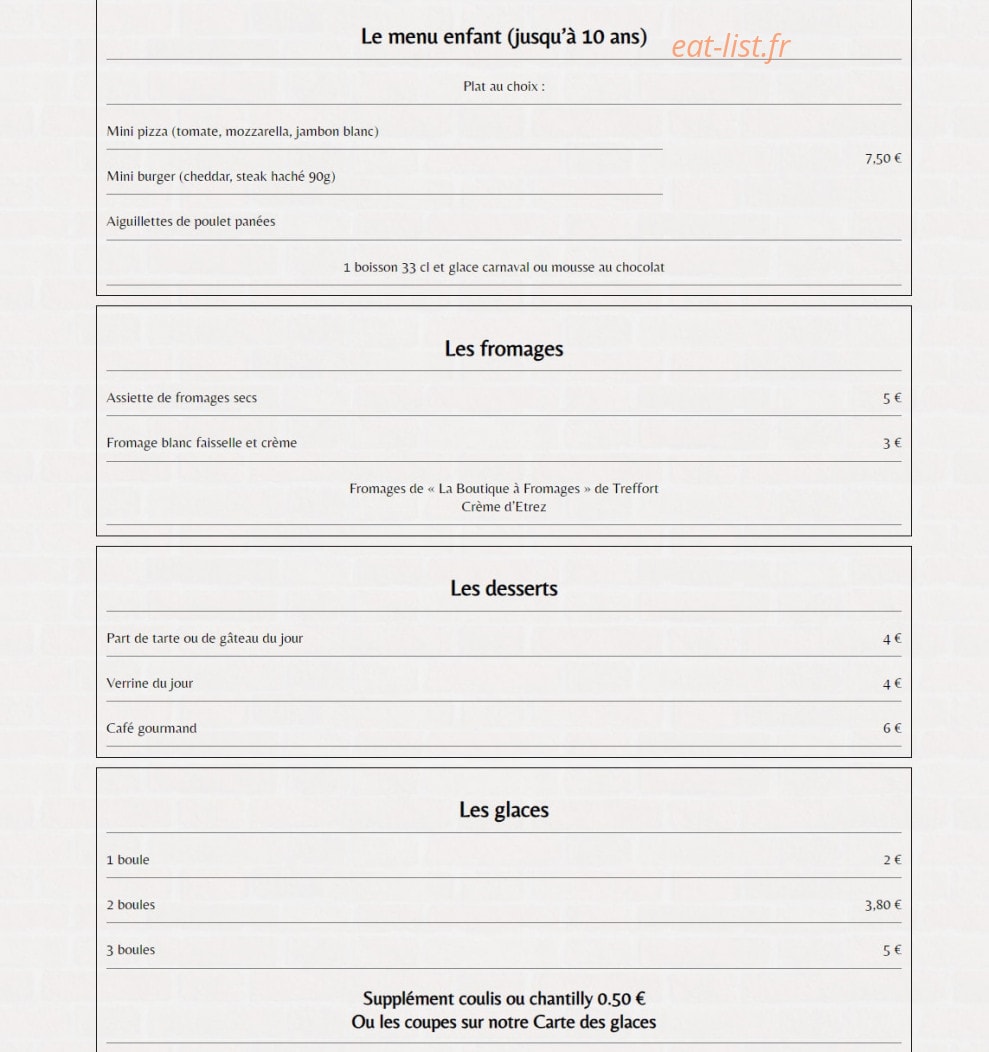 Aux 2 Délices — carte page 4