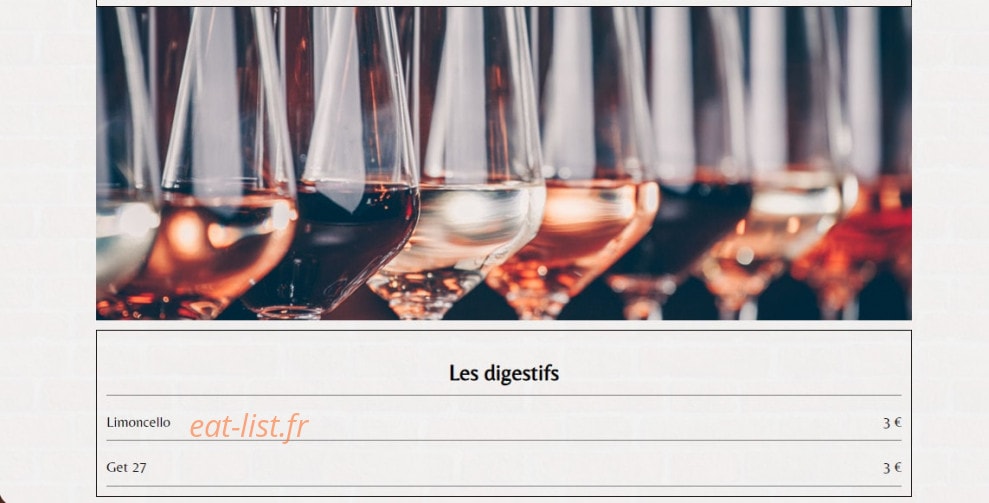 Aux 2 Délices — carte page 8