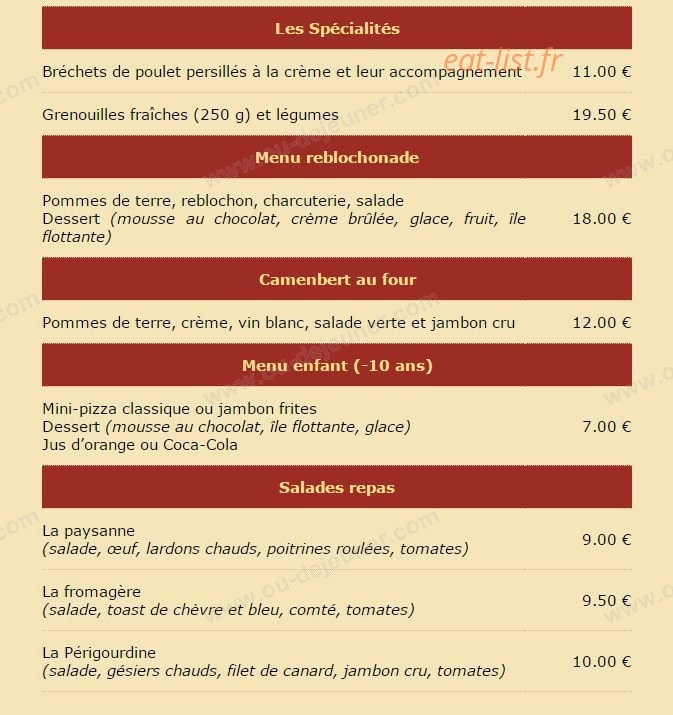 Le Villageois — carte page 6