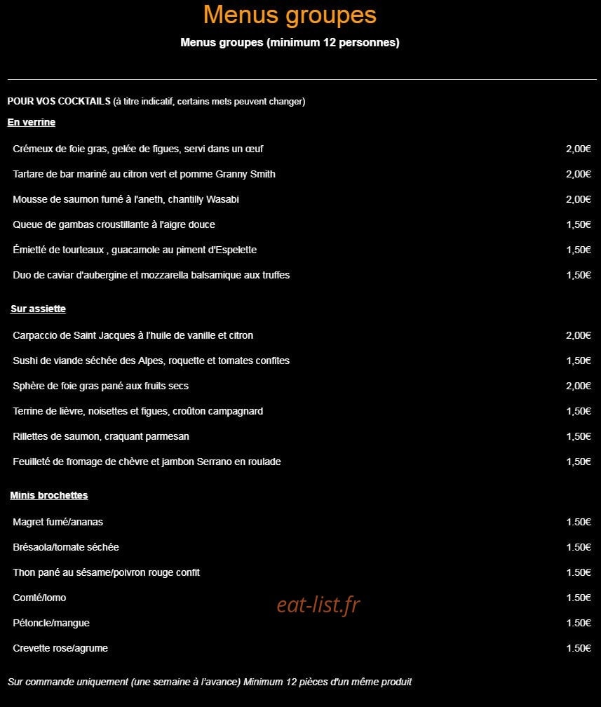Le Physalis — carte page 5