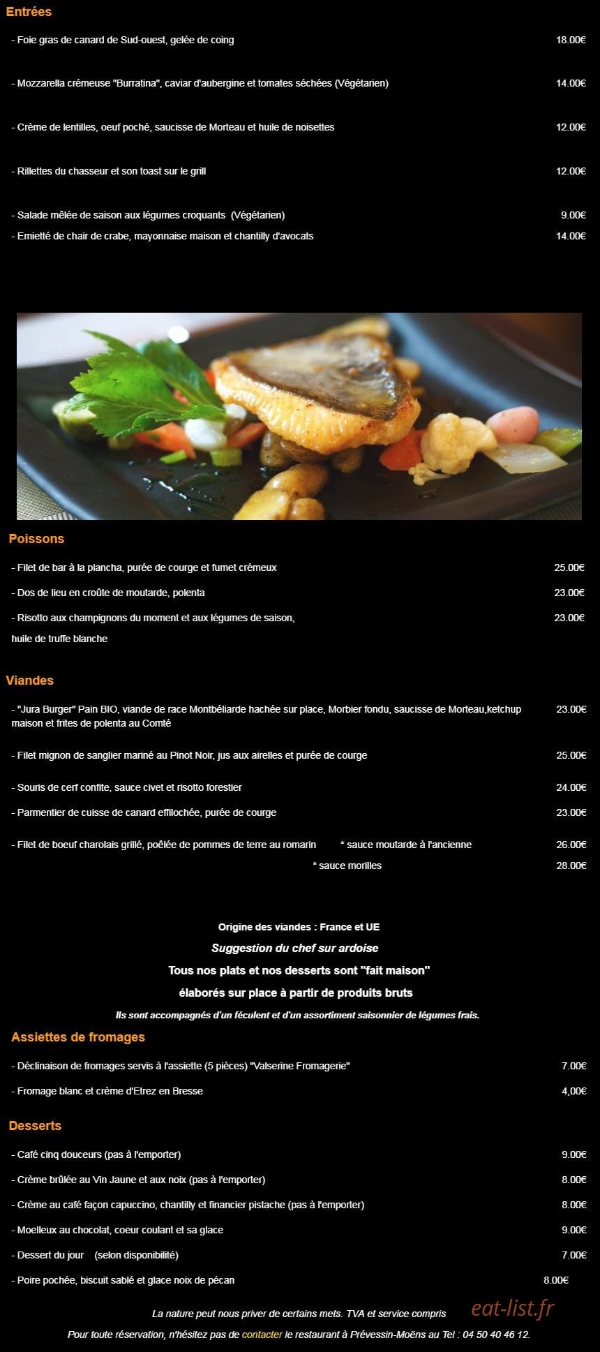 Le Physalis — carte page 1