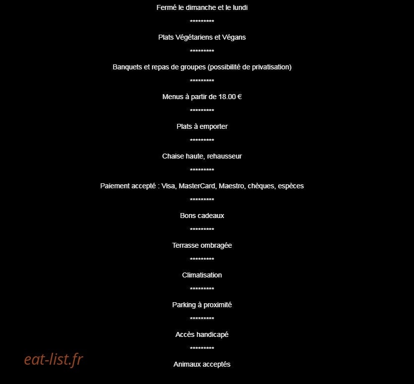 Le Physalis — carte page 4