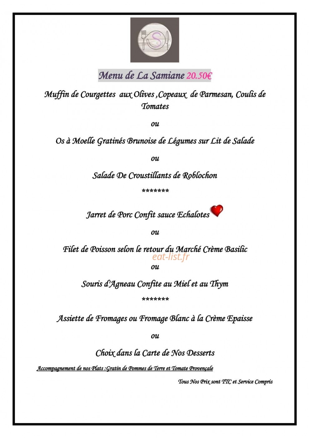 La samiane — carte page 1
