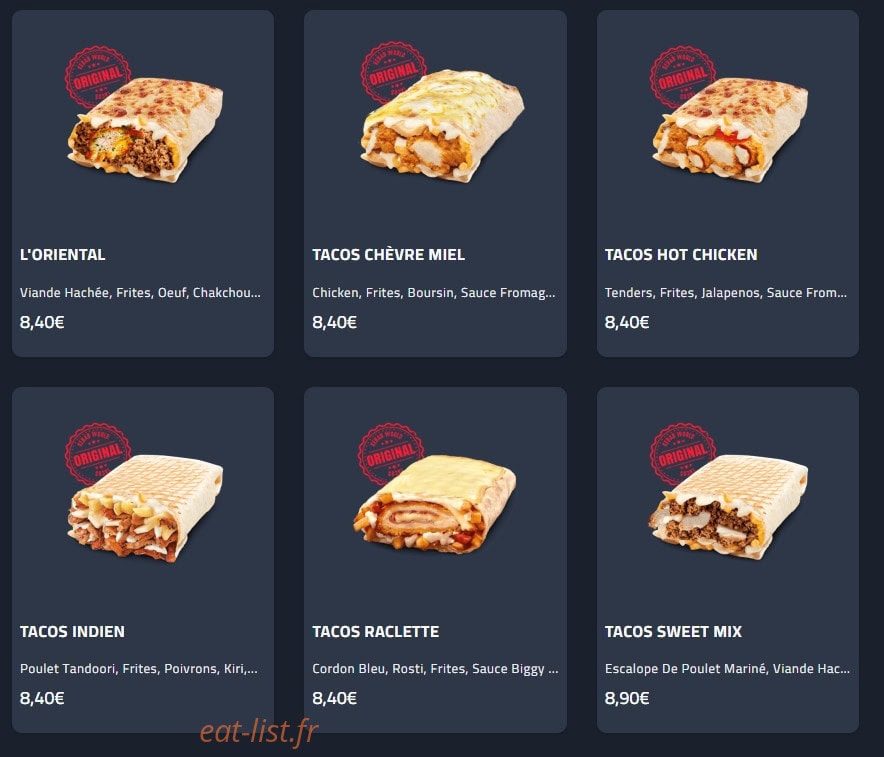 Kebab World — carte page 4
