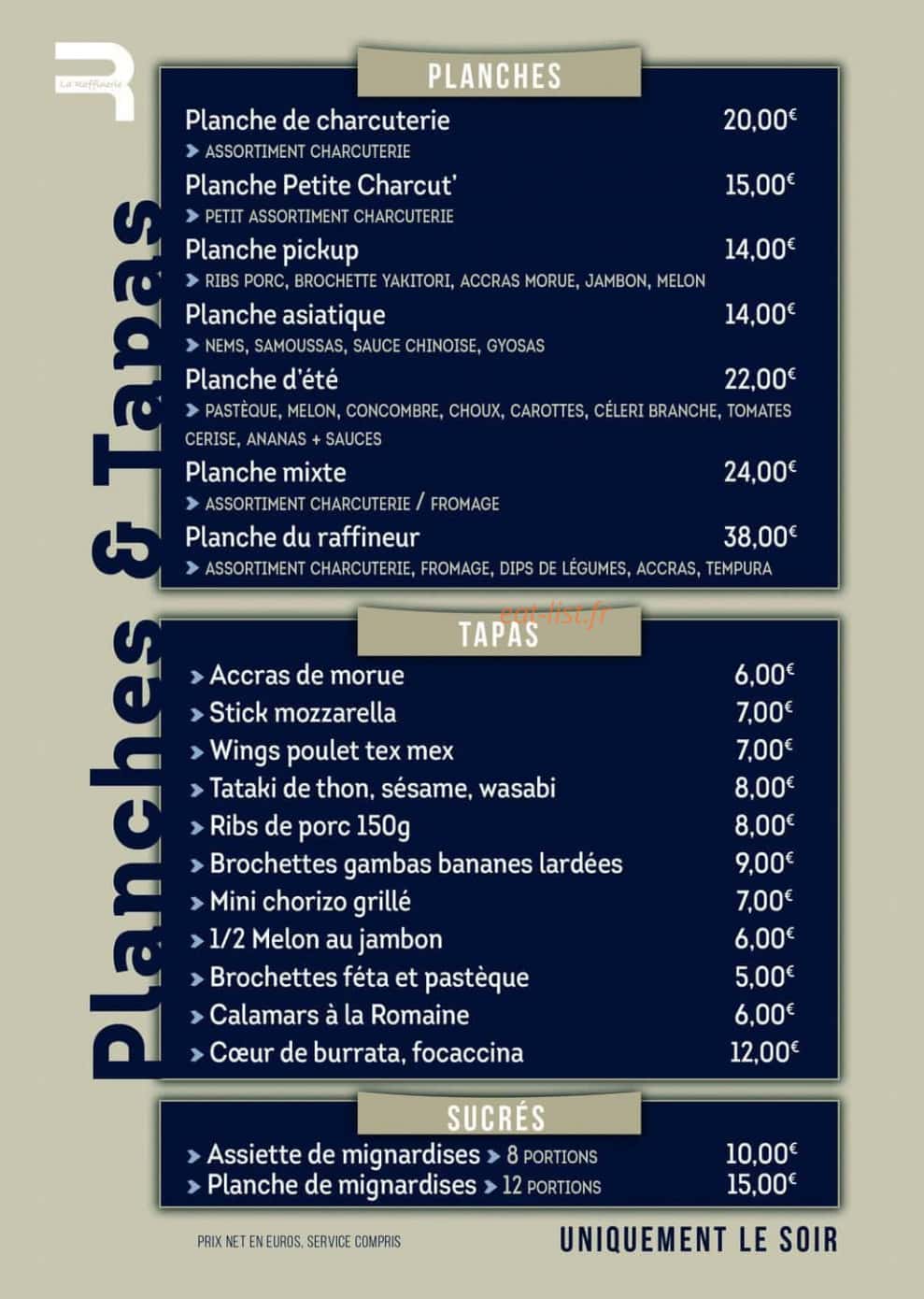 La Raffinerie — carte page 2