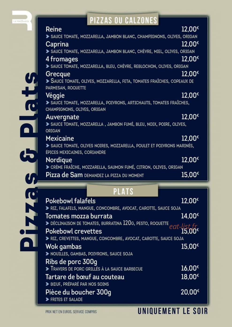 La Raffinerie — carte page 1