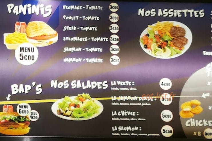 Tacos Létoile 2 — carte page 3