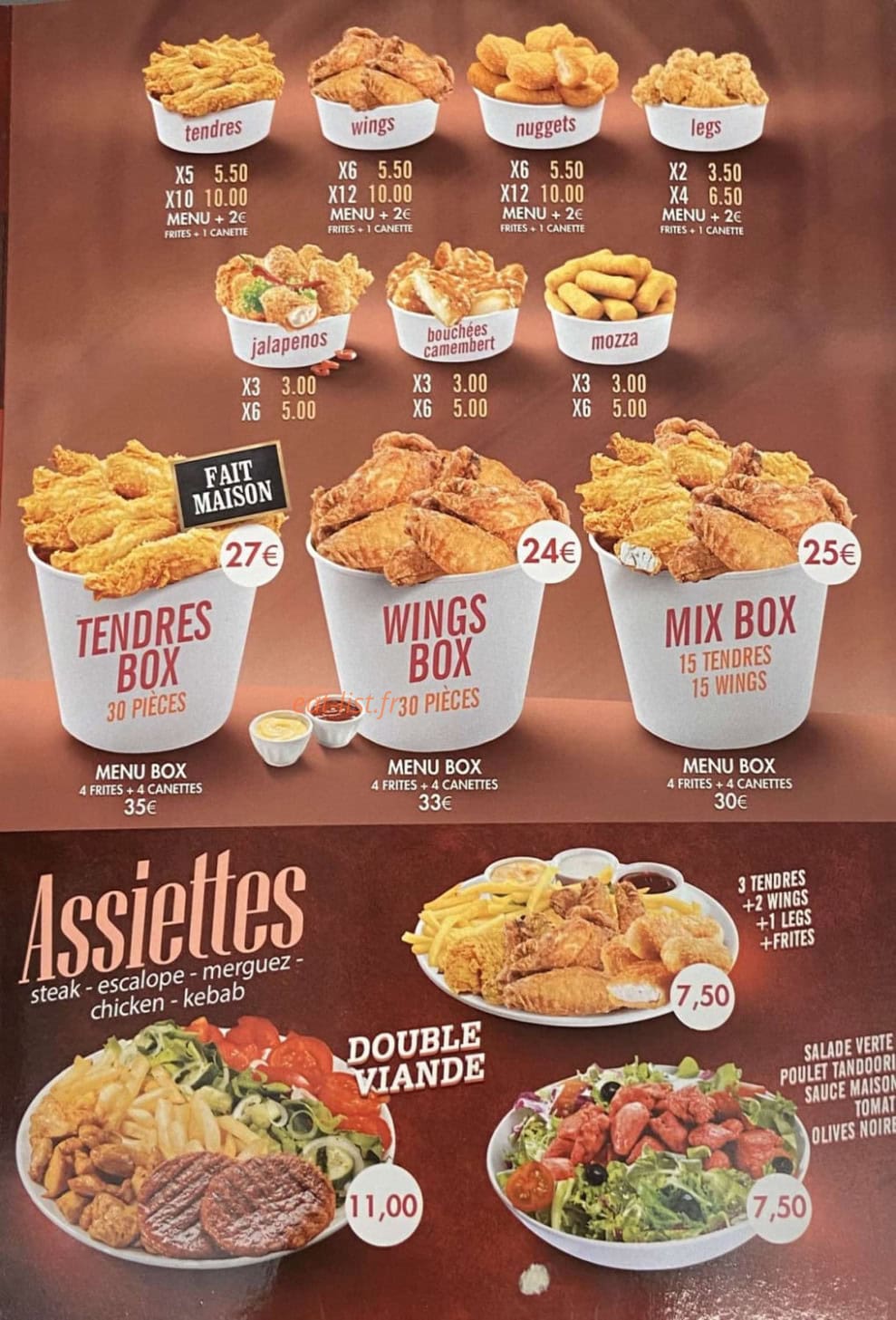 Zap food — carte page 2