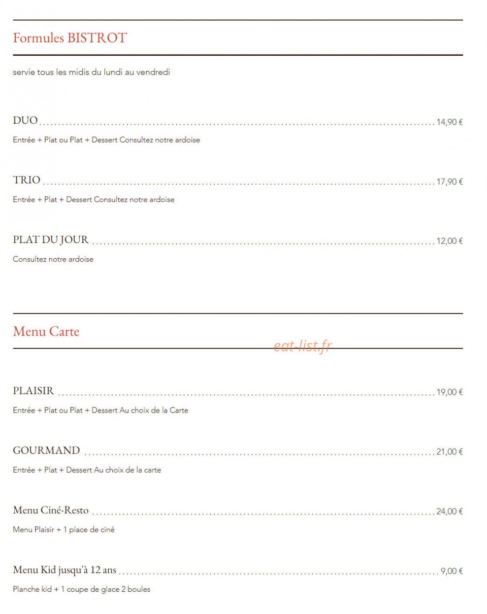 Zest urban — carte page 1