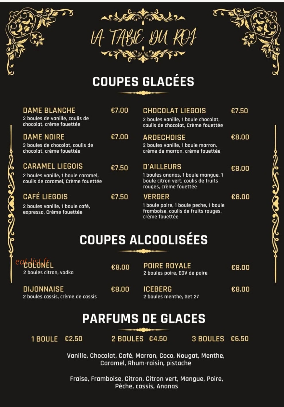 La Table Du Roi — carte page 5