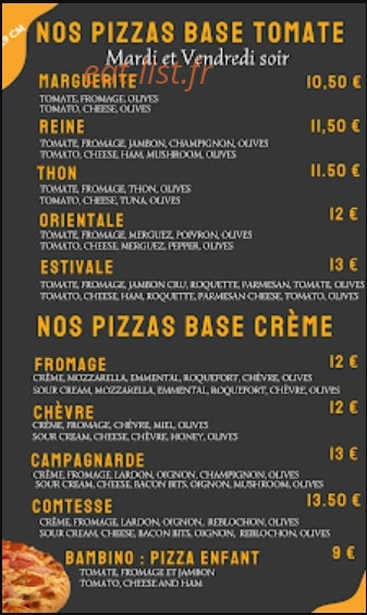 Ô Snack'Ile — carte page 4