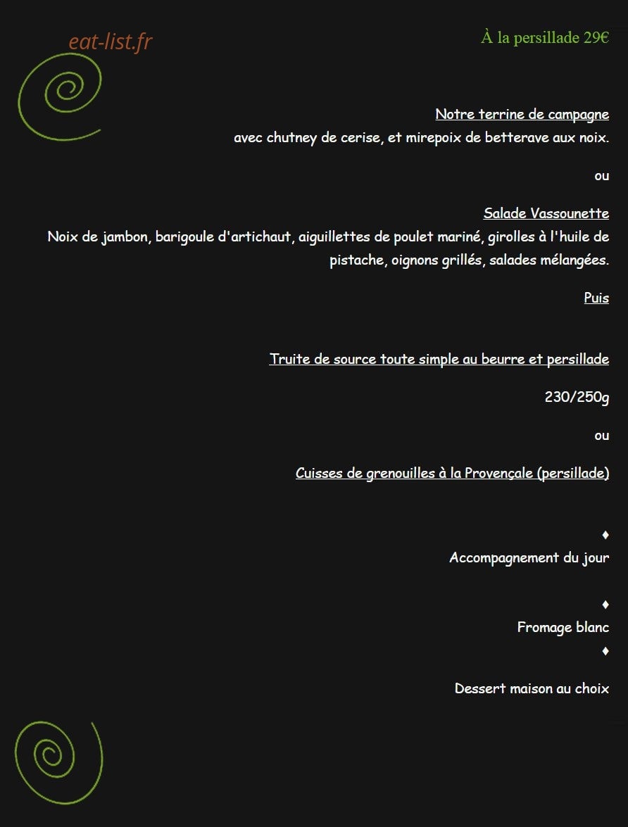 La Cascade — carte page 3