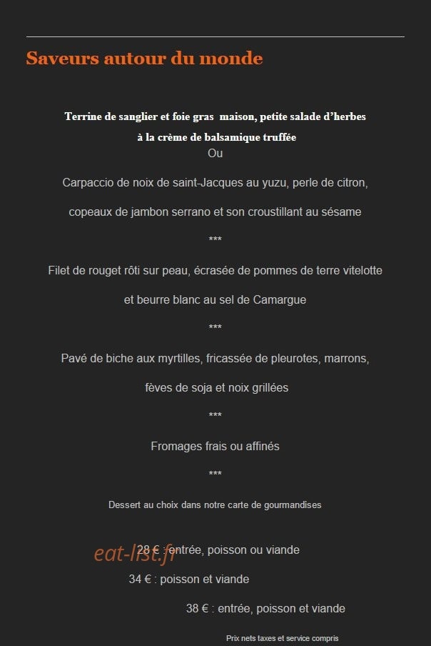 Chez la Mère Bouvier — carte page 2
