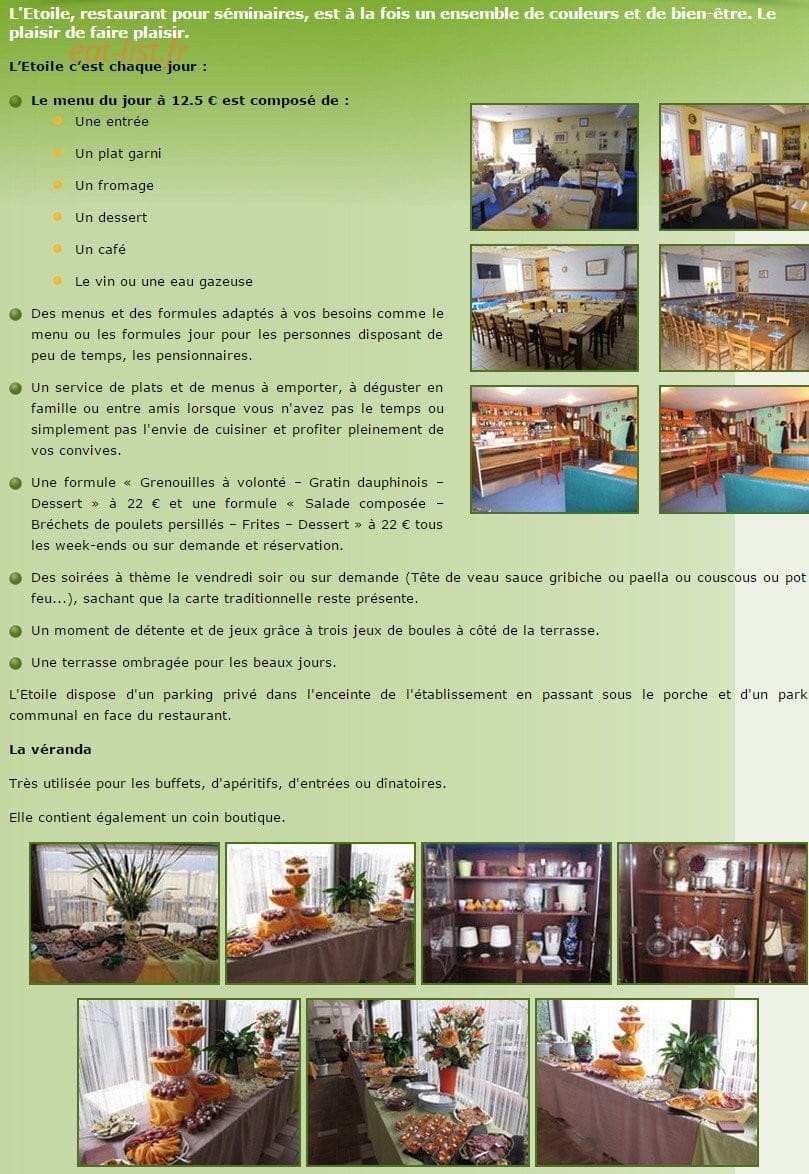 L'Étoile — carte page 4