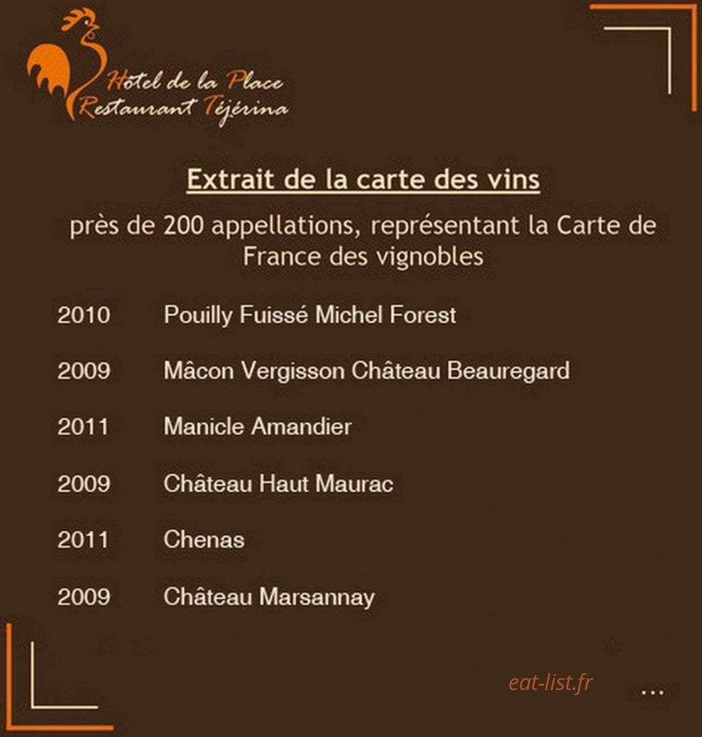 Téjérina — carte page 7
